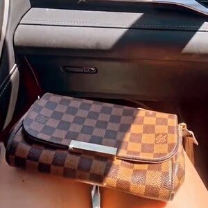 Louis Vuitton favorite handbag damier PM brown bag